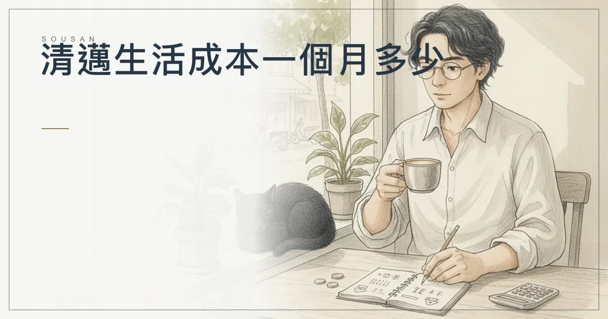 清邁生活成本一個月多少？尼曼區 33 天的實際帳單、住哪一區與怎麼省（2026）