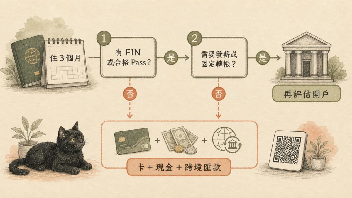新加坡住三個月依 FIN、合格 Pass、發薪與固定轉帳判斷是否開戶