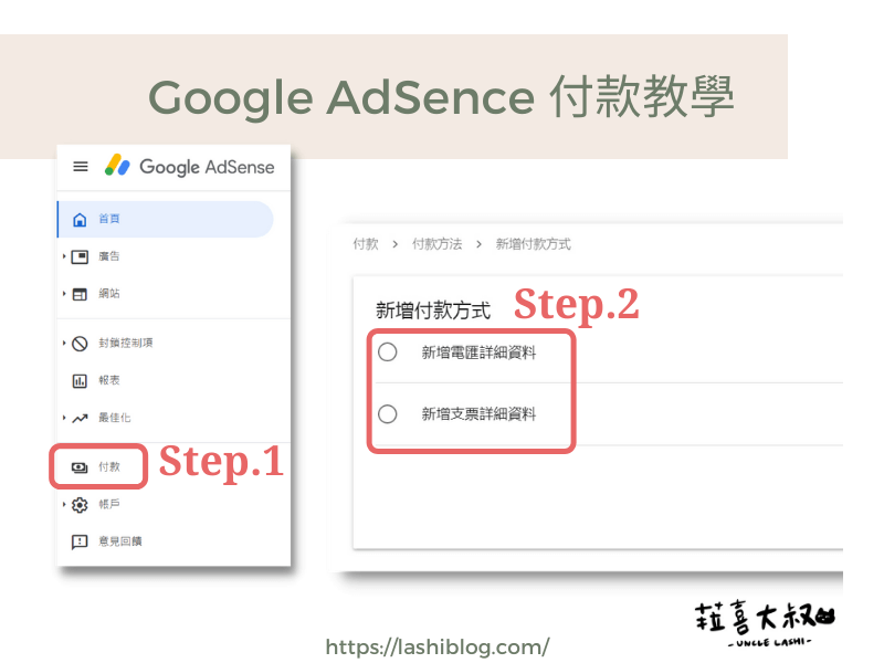Google-adsence-付款_新增付款方式
